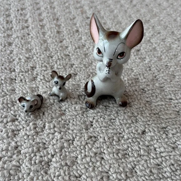 Vintage porcelain mice - Picture 1 of 9